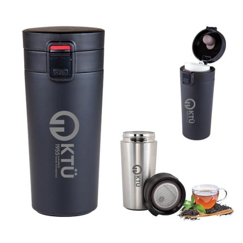 Karadeniz Teknik Üniversitesi - Çelik Termos Basmali Kapakli - 500 ML